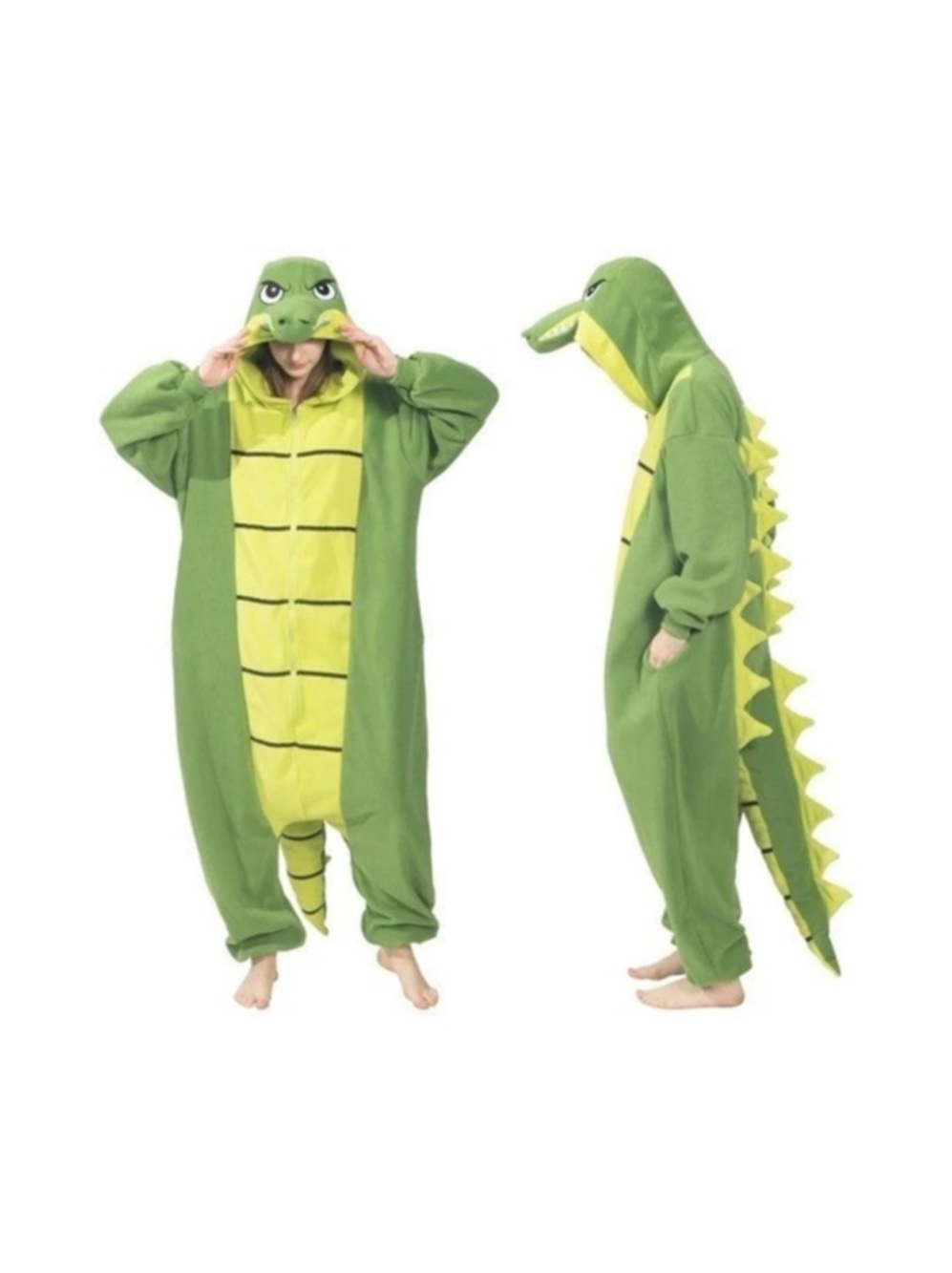 Green & Yellow alligator Costume
